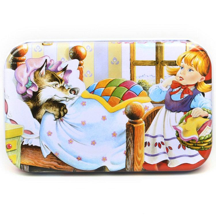 Children's Wooden Puzzle Set: 60-Piece Educational Toy In Tin Box for Ages 2-5