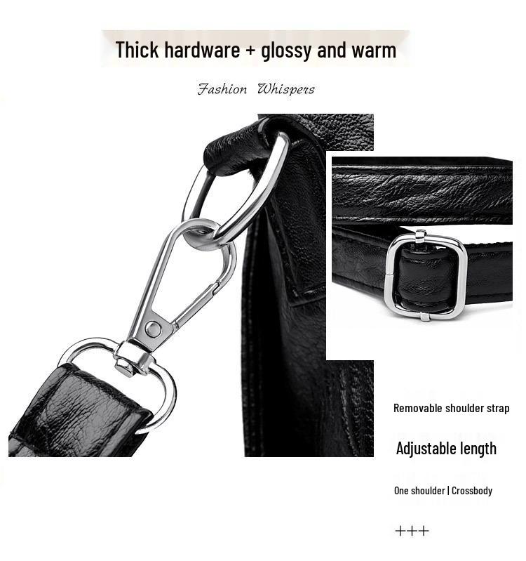 Cross-border Women's Handbag 2025 - Large Capacity Soft Leather Tote and Crossbody Bag