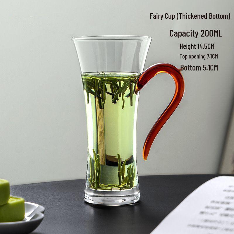 High-Quality Borosilicate Glass Green Tea Cup for Women Milliliters