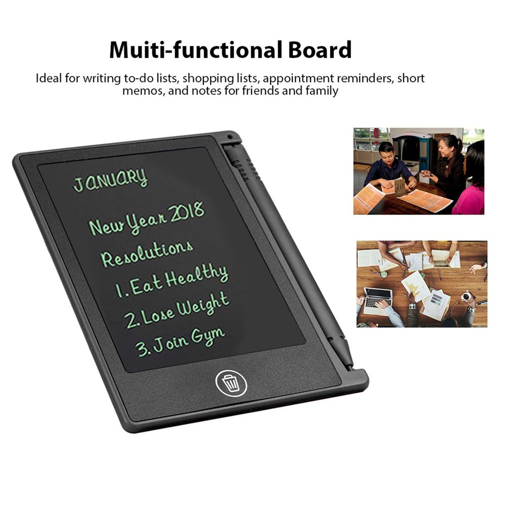 4.5In Lcd Children Drawing Board Handwriting Board Writing Drawing Tablet For Children Kids Memo List Reminder Note