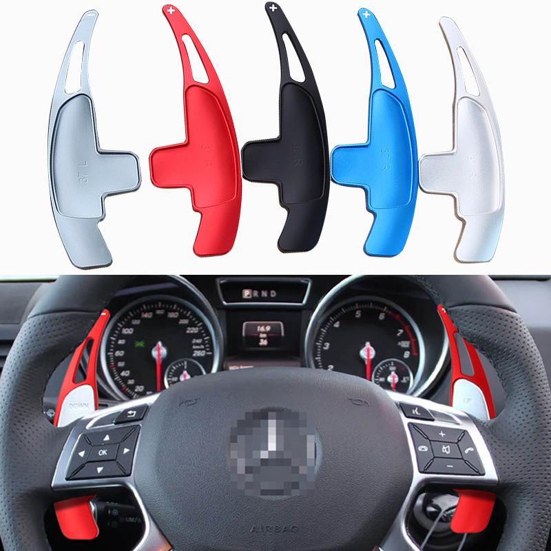 Car Steering wheel paddle shifters Aluminum Shift Paddle For Mercedes-Benz AMG SL65 ML63 GL63 C63 E43 A45 C65 GLA45 CLS63