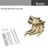 Wolf Head Metal Car Badge: Personalized Sticker & Logo