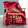Liverpool Customize Your Name Blanket Throw Customizable Blanket Warmthful Decor Suitable for Couch Sofa Bed Nap Four Seasons Multipurpose
