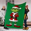 Grinch-Thema Bedruckte Decke Perfekt für Sofa Bett Reisen Außenbereich Maschinenwaschbar Gemütlich Langlebig
