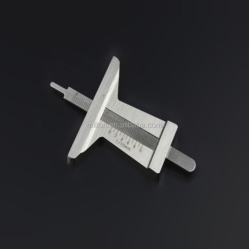 0-50mm Stainless Tire Depth Gauge Mono-block Tyre Thread Depth Gauge