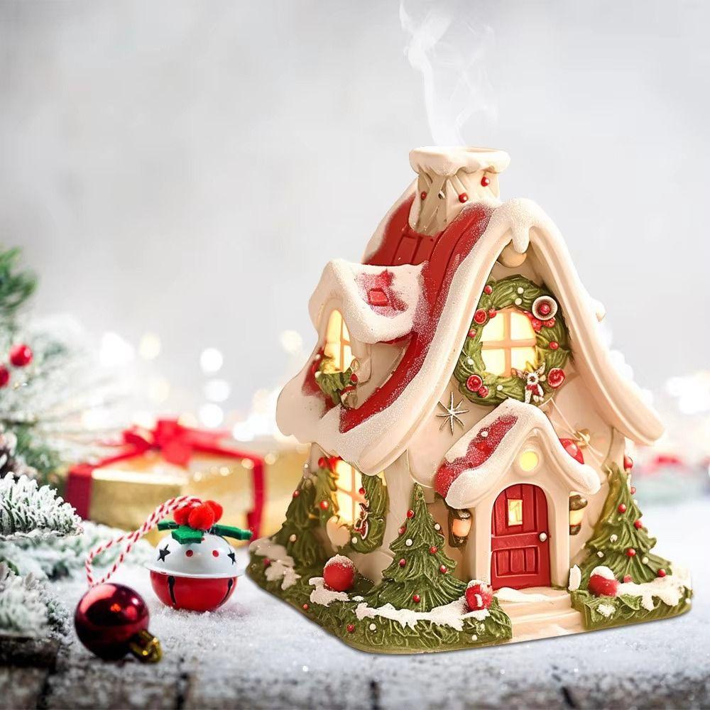 

Cartoon Christmas House Ornaments 3D Christmas Miniature Snowhouse Kids Gift