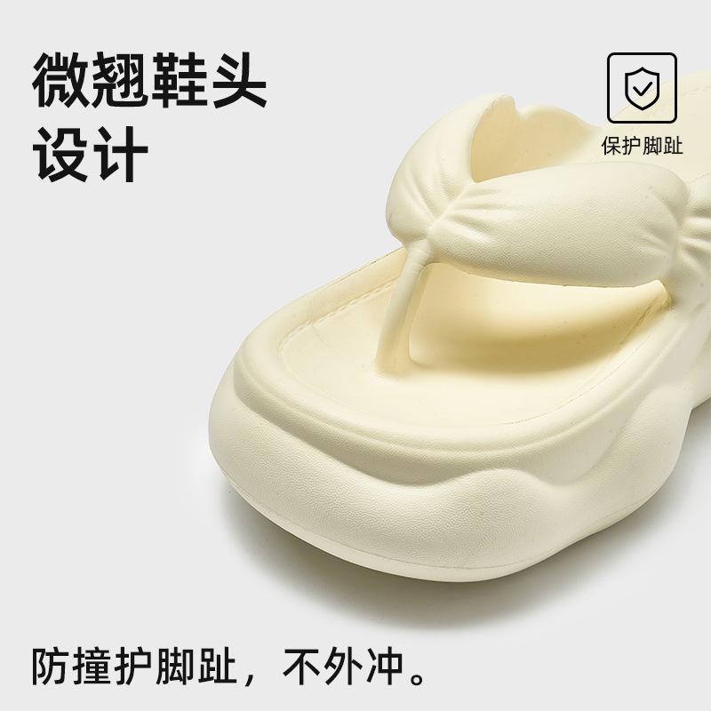 Height-increasing thick-soled flip-flops for women's summer new fashion non-slip slippers for outer wear, indoor home-free cold slippers