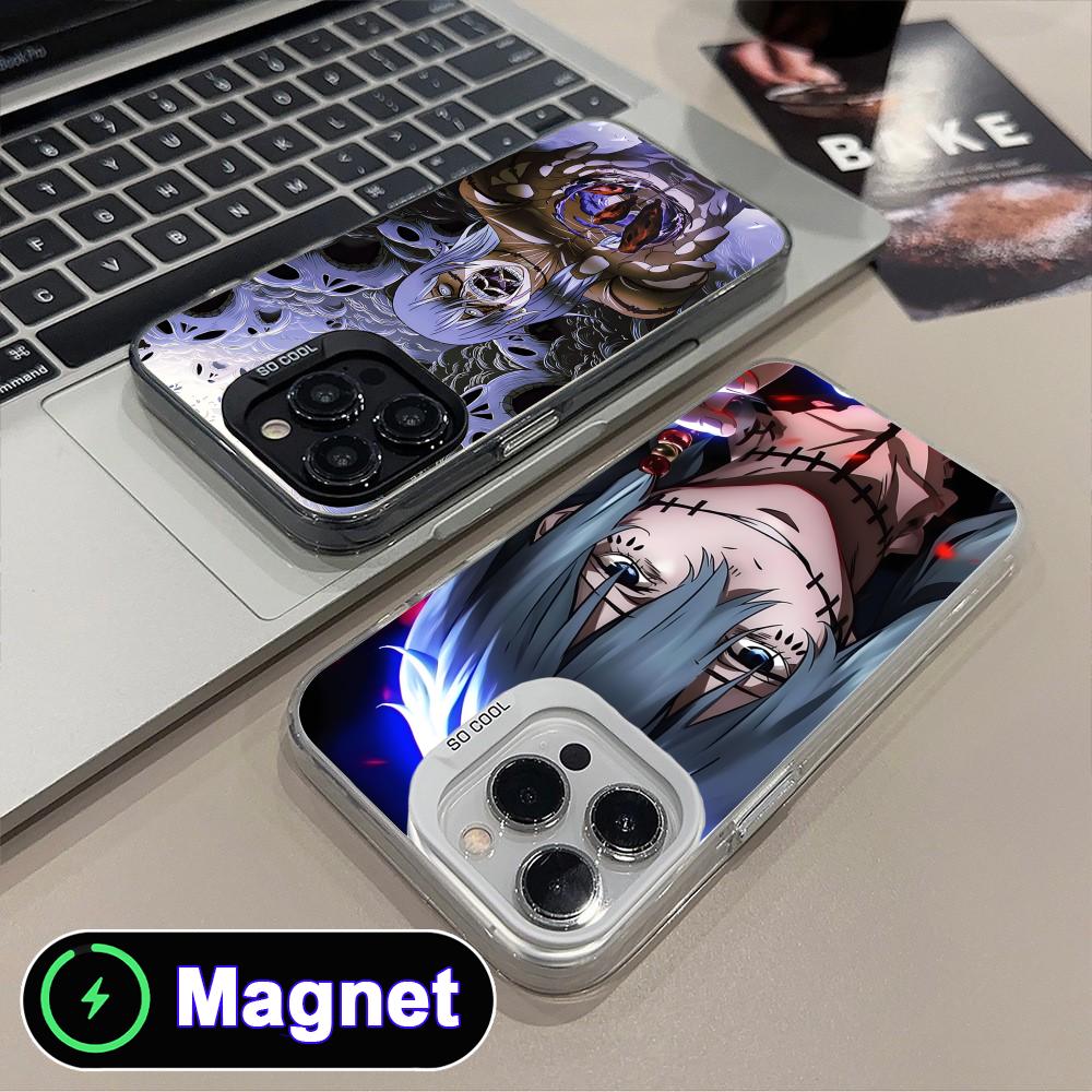 JJK Mahito Phone Case for iPhone 17 16 15 14 13 12 11 Air Pro Max Plus Colorful Silver MagSafe Cover