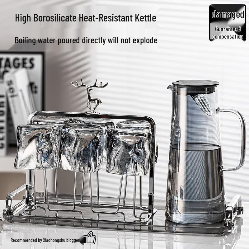 Miss Kitchen High Borosilicate Glass Beverage Cup Set