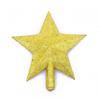Christmas Holiday Tree Top Star With Glitter Finish Plastic Material 6 Inch Size Suitable For Tree Topping And Festive Use
