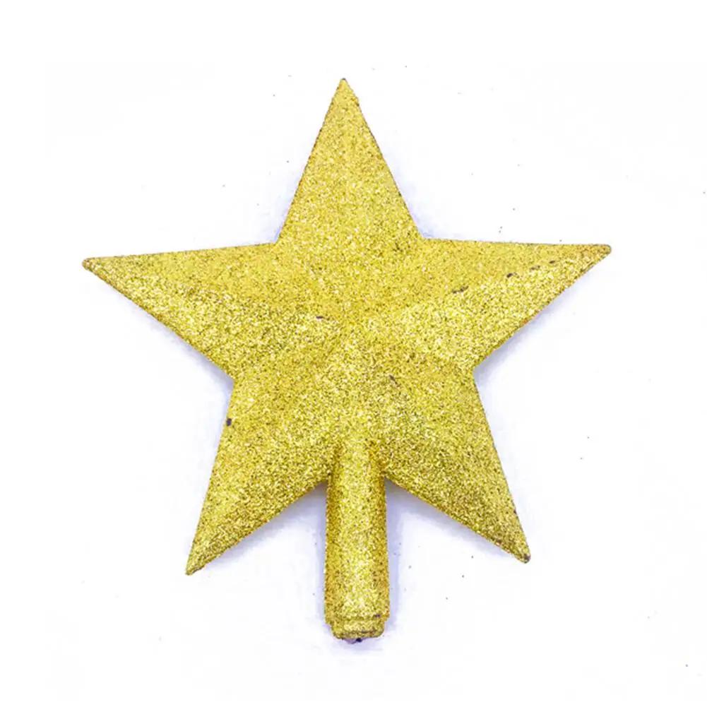 Christmas Holiday Tree Top Star With Glitter Finish Plastic Material 6 Inch Size Suitable For Tree Topping And Festive Use