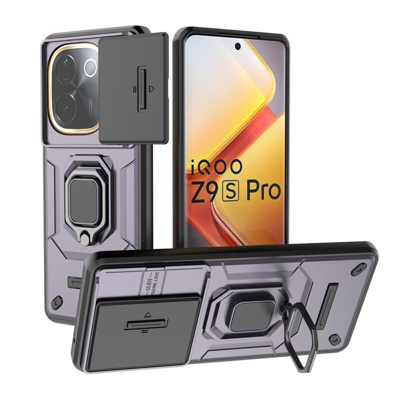 For ViVo iQOO Z9s Pro Case ViVo iQOO Z9s Pro Cover Slide Camera Protector Holder Protective Phone Cases On iQOO Z9s Pro Funda