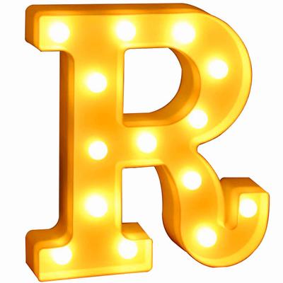 Marquee Lights LED Lights In the Shape of Letters and Numbers Dry Initial Lights Decorations Alphabet Events Weddings Parties Gift (R)