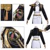Kpop Demon Hunters Anime Character Black Gold Halloween Role Playing Costume With Faux Leather