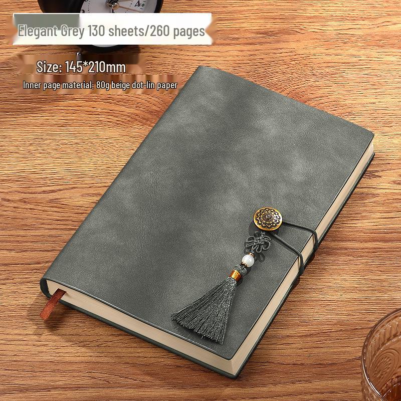 Premium Suede Leather Notebook with Custom Logo & Gift Box Set for Business Meetings