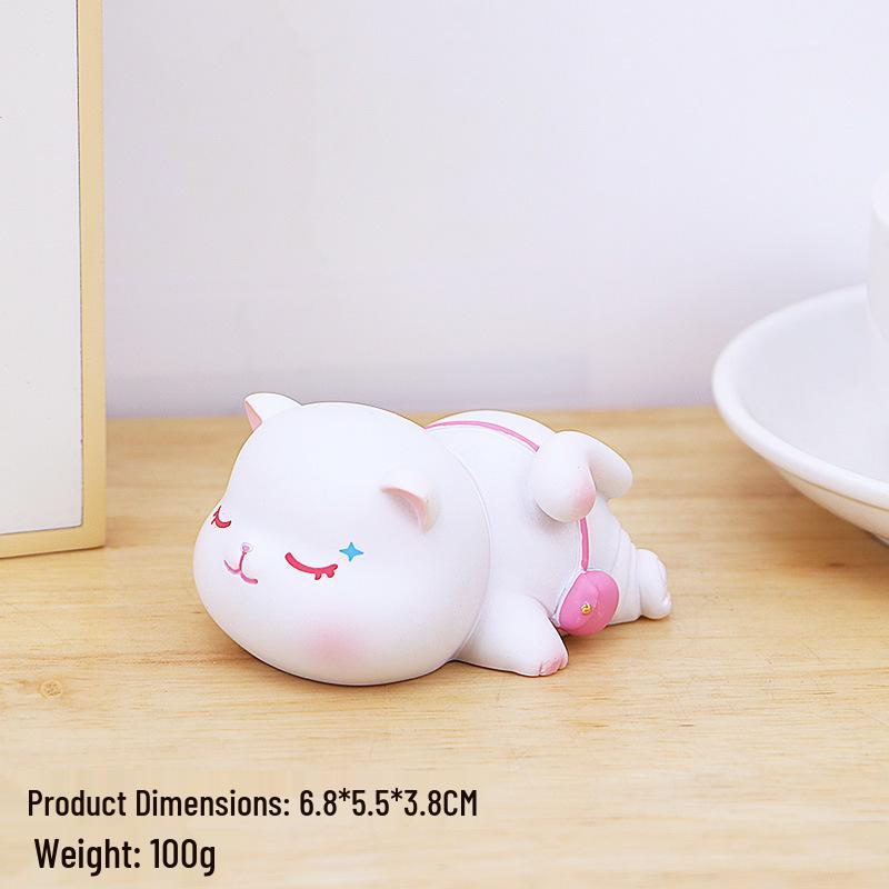 Cute Animal Figurine: Desk Decoration & Stress Relief Gift