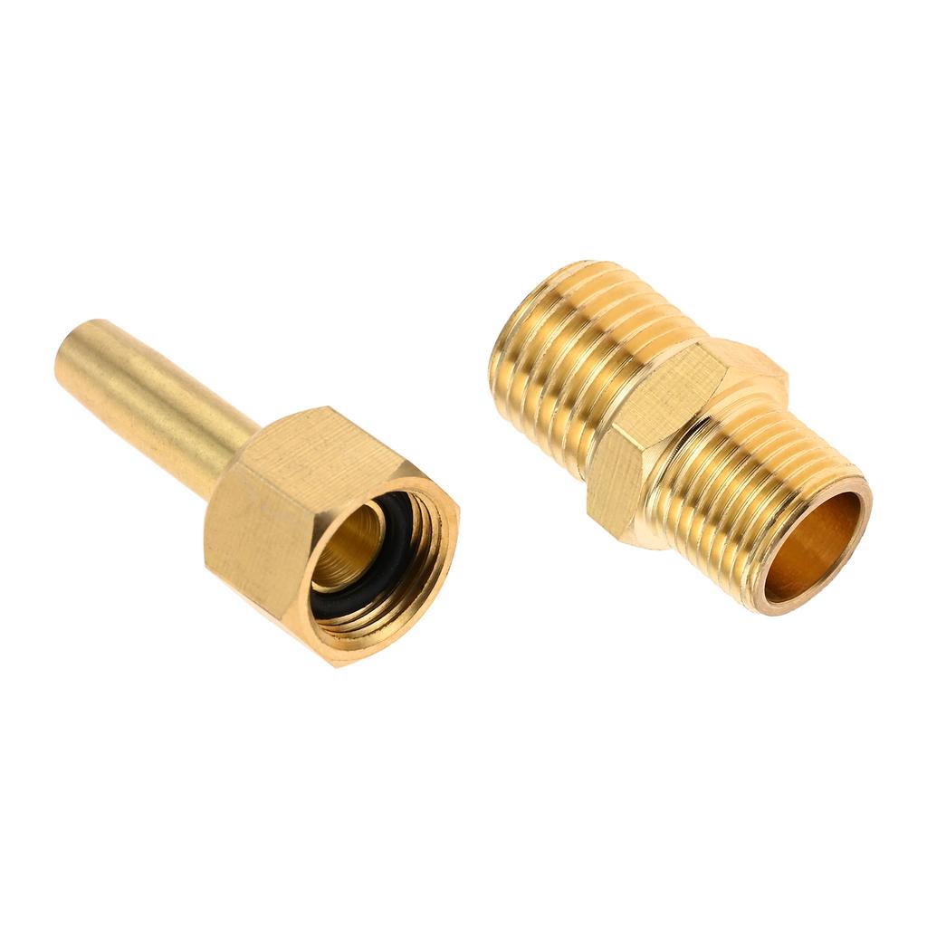 5pcs Brass Fountain Nozzle 1/8" 1/4" Thread Hexagonal Injection Head Water Curtain Landscape Equipment Garden Pond Swimming Pool