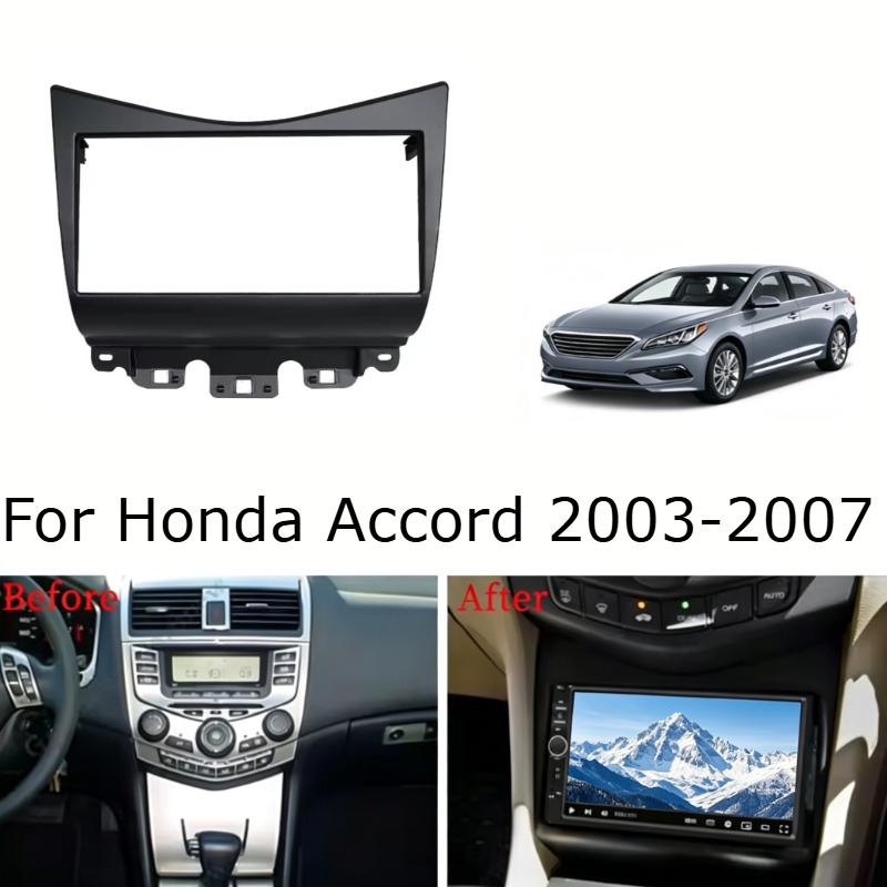 Car Radio Fascia Frame Installation Trim Fascia Panel for Honda Accord 2003-2007 7Inch