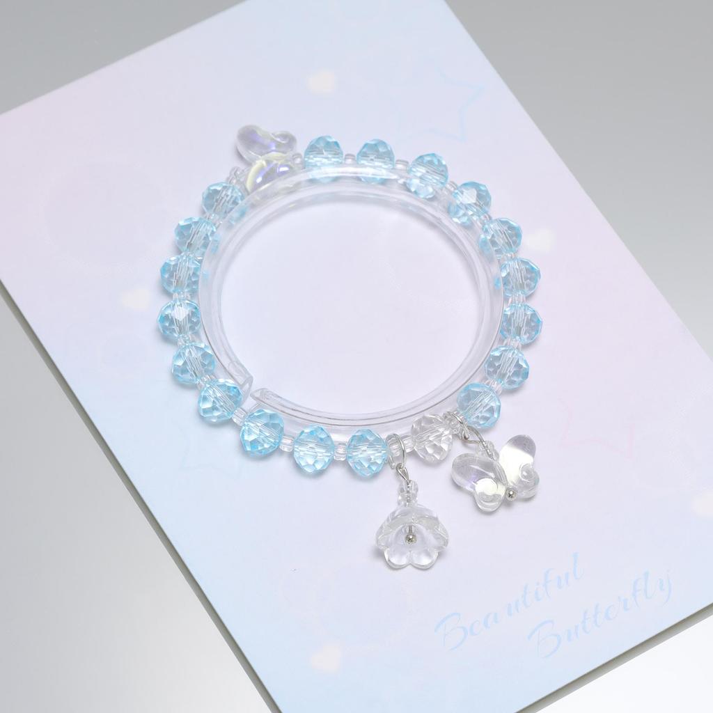 Mori Style Starry Sky Crystal Butterfly Bracelet - Elegant, Versatile Fairy Design for Women and Best Friends