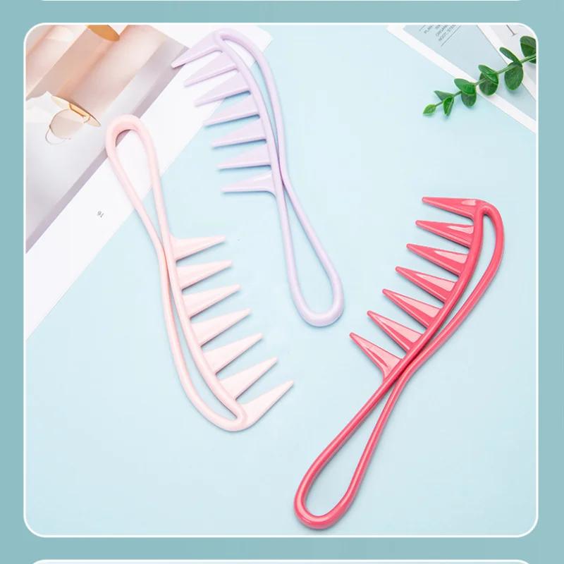 Pettine da Salone per Taglio Capelli Districante Denti Largi Pettini Professionale Uomo Capigliatura Testa a Olio Spazzola da Barbiere Pettine Antinodo