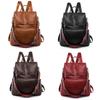 Pu Leather Backpack For Women With Large Capacity And Antitheft Design Perfect For Travel And Daily Use