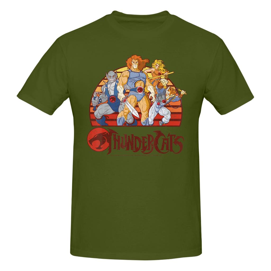 Piece Main Crew Graphic Cotton TShirt ThunderCats S Vintage Cartoon Tees Tops For Unisex