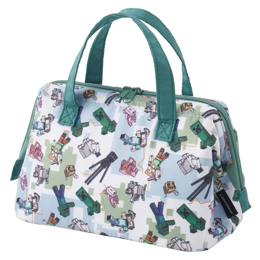 

Skater KGA1-A Insulated Lunch Bag with Clasp Closure for Women, Minecraft ExplorerMore