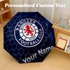 8 Rib Auto Folding Umbrella Rangers FC Print Custom Name Text Portable Rain Gear