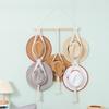 Nordic Boho Cotton Rope Hanging Hat Organizer Display Rack Cap Holder Scarf Hanger Macrame Home Wall Decor