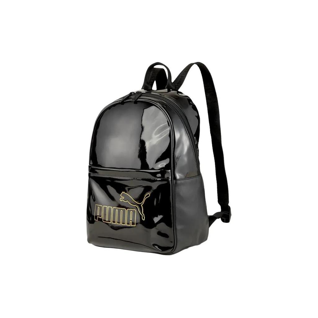 Puma Leather Backpack Regular Unisex Black (Unisex) Backpacks 077918 01