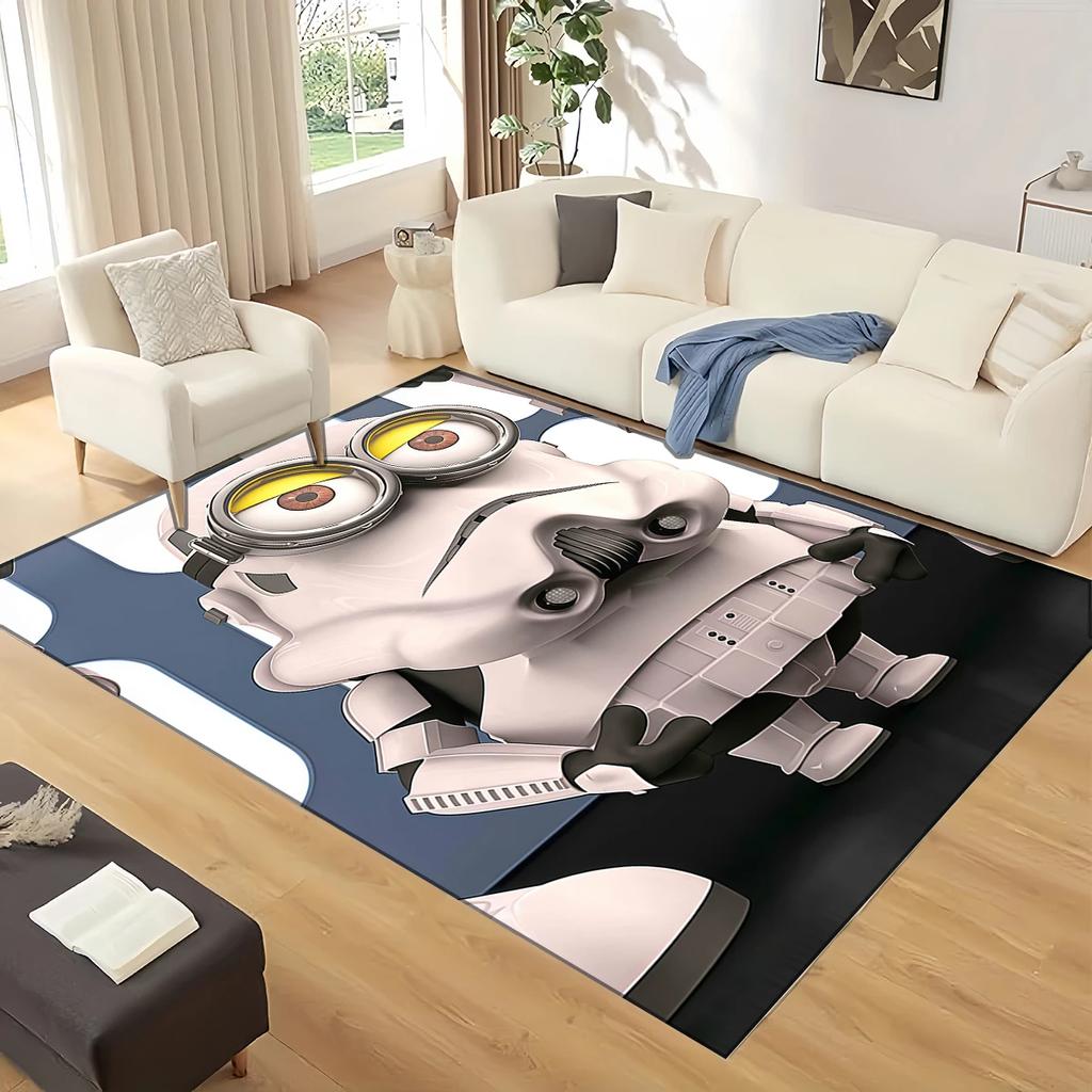 Minions Cartoon Carpet Rug for Living Room Bedroom Home Sofa Decoration,kids Play Non-slip Floor Mat Christmas Gift