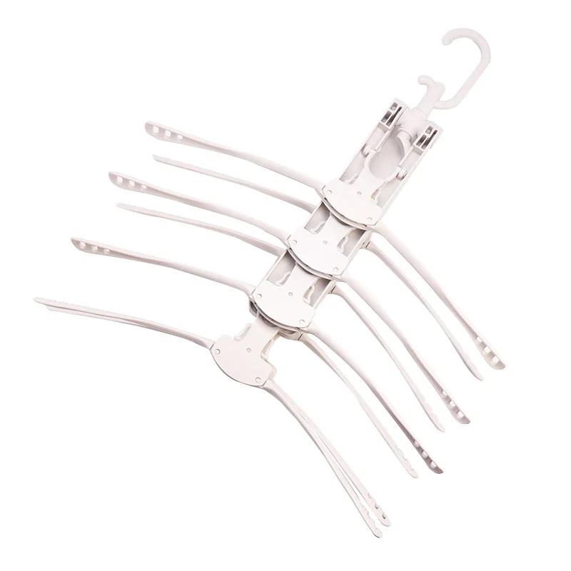 

8 Рыбных костей Складная сушилка для одежды Сушилка для одежды Вешалки для сушки Детская уличная Подвесная Стойка для белья Телескопическая слоновая кость