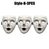 1-20PCS Halloween Cosplay Masquerade Mask Full Face Hand Painted Design for Kids and Adults Party Decoration Costume Accessories