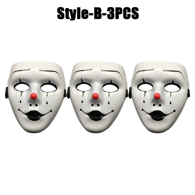 1-20PCS Halloween Cosplay Masquerade Mask Full Face Hand Painted Design for Kids and Adults Party Decoration Costume Accessories