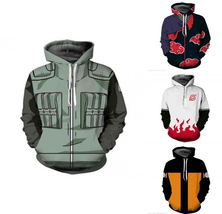 Hokage Ninjia Anime Hoodie Lässige Langarm Pullover Für Stilvollen Komfort UK