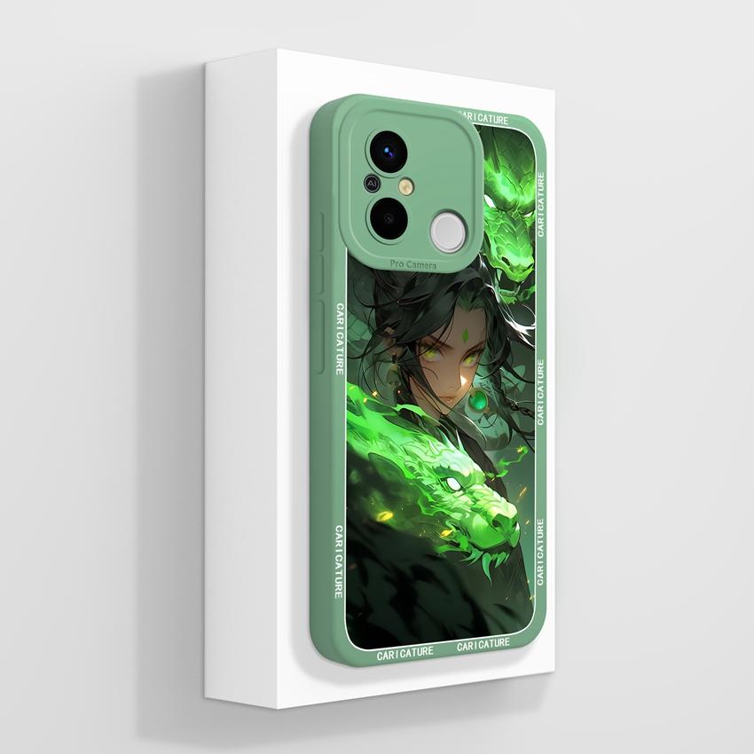 For Redmi 12C 13C 14C 10C 13R 14R 11A 15A Cute Cartoon Cat Phone Cover Liquid Silicone High Quality Anti Slip Durable Protective Case For Redmi Casing