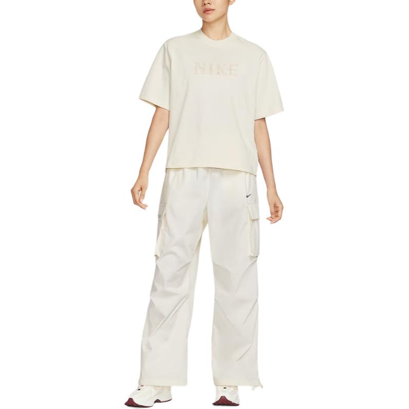 Nike Sportswear Cotton Loose Fit Versatile Short Sleeve T-Shirt Women tops II0446047