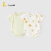 TONGTAI Baby Summer Short Sleeve Cotton Bodysuit