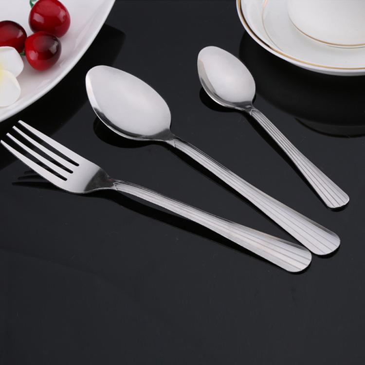 Stainless Steel Kitchen Fork, Spoon, and Knife Set