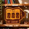 Bücherregal Dekorationen Buch Lesezähler für dieses Jahr, Herausforderungsgeschenk für Buchliebhaber, Interessantes Hängedekoration für Heimbibliothek