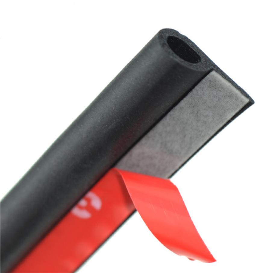 5M Black P-Type Car Door Noise Insulation Strip