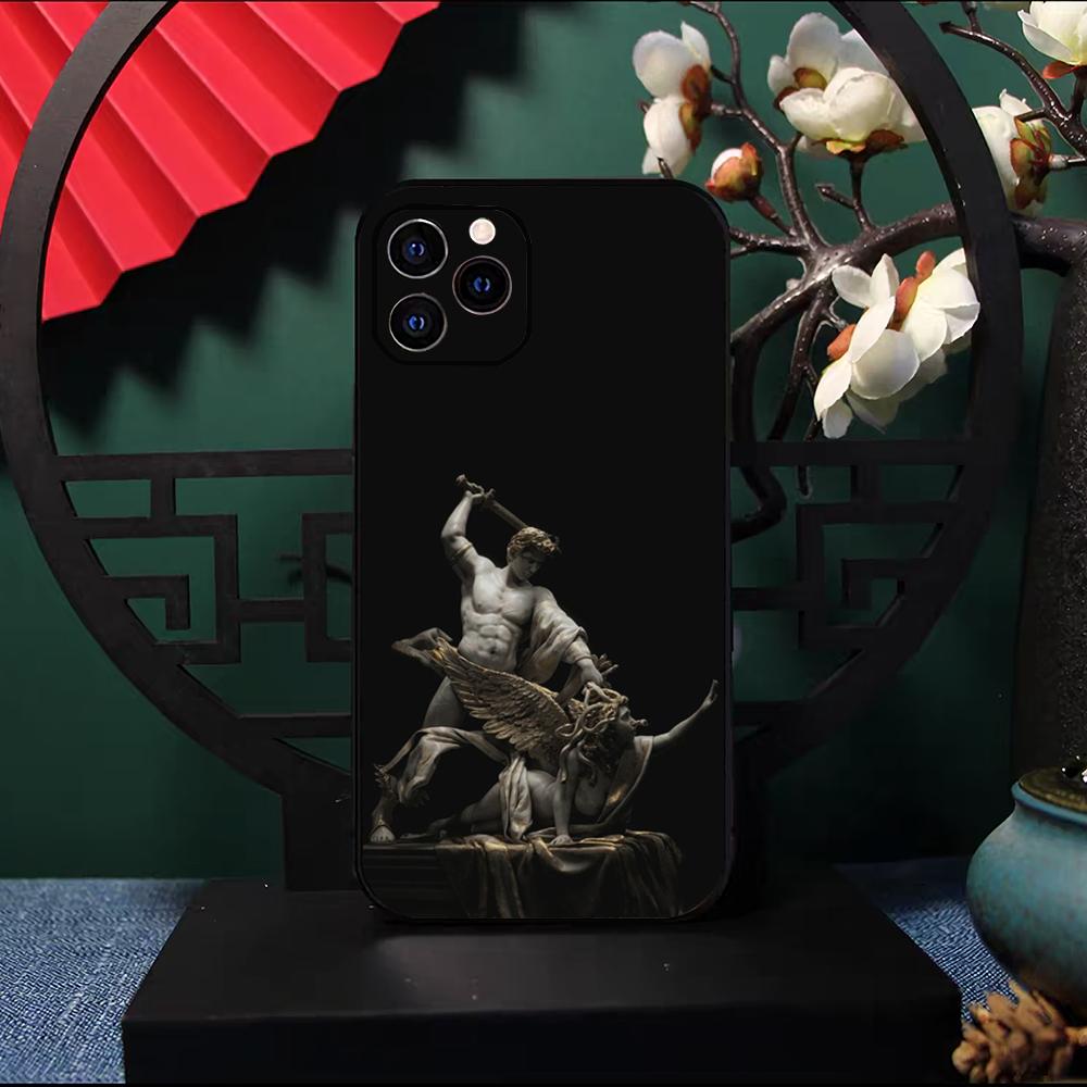 

Greek Sculpture Art Phone Case For IPhone 17 Pro Max 16 15 14 Pro Max 13 11 X Xs Xr 8 7Plus Silicone Cover iPhone 12 Pro Max