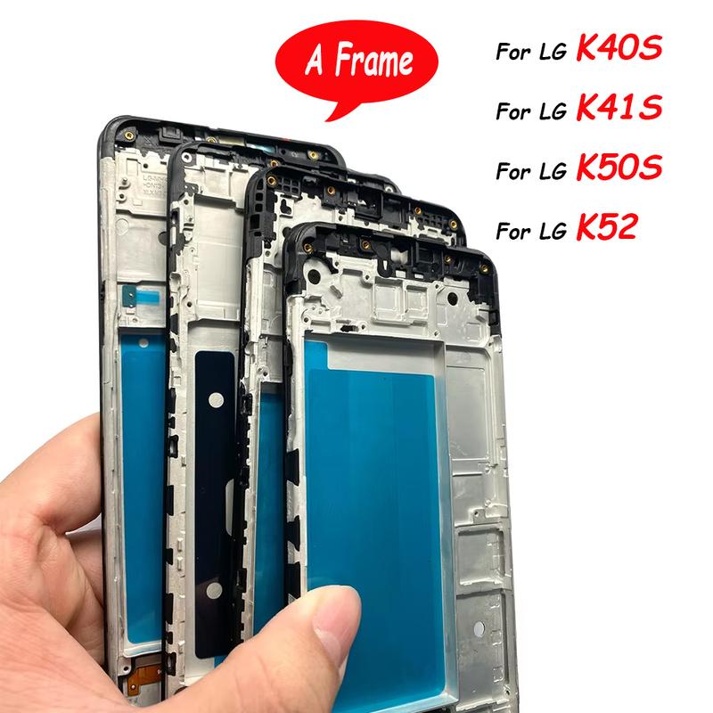 Housing Middle Frame LCD Bezel Plate Panel Chassis For LG K40S K41S K50S K52 Front Frame Housing Bezel Repair