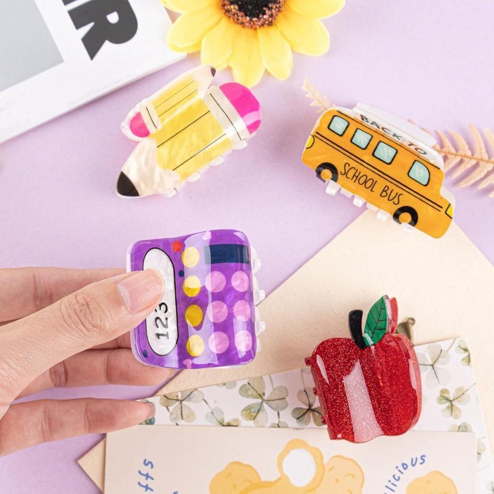 

Cartoon Hair Claw Clip Pencil Headwear Cute Barrettes Hair Accessories Style D