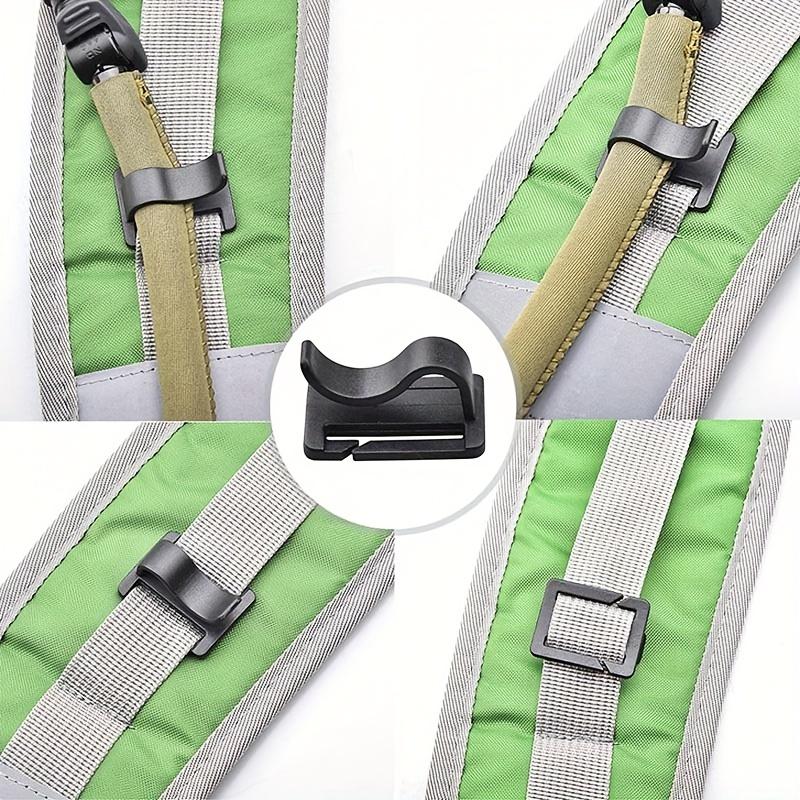 10pcs Mountaineering Drinking Water Bag Water Pipe Fixing Clip Camping Backpack Portable Accessory Tent Fixing Clip
