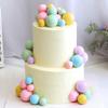 50pcs Colorful Balloon Rainbow Cake Topper for Baby's Birthday Wedding Party Perfect Celebration Decor