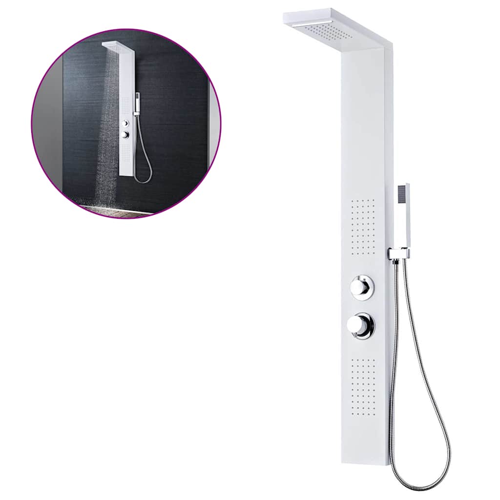 Shower Panel System Aluminum Matte White