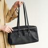 Korean Minimalist Trend Lazy Style High-end Feel Hand-held Bill Of Lading Shoulder Bag Light Luxury Texture Top Layer Cowhide Women's Armpit