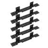 10Pcs Adjustable Stair Stringer Hanger Concealed Connector Bracket for 2x10 2x12 Stair Stringer Interior Use