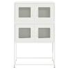 Komoda Biała 68X39X107 Cm Stal